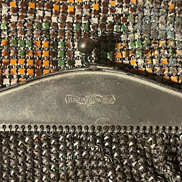 VINTAGE PETITE WHITING & DAVIS  MESH BAGS CHAIN MAIL ART NOUVEAU/ART DECO PURSES - Picture 8 of 8